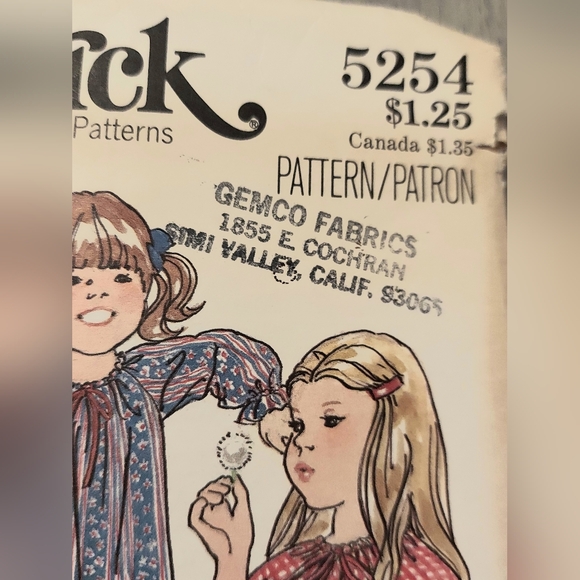 Butterick Children's Fast & Easy Sewing pattern. Sz 2- 6x - Picture 8 of 8